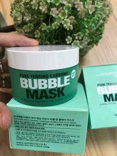 Mặt nạ đất sét sủi bọt thải độc So'Natural Pore Tensing Carbonic Bubble Mask