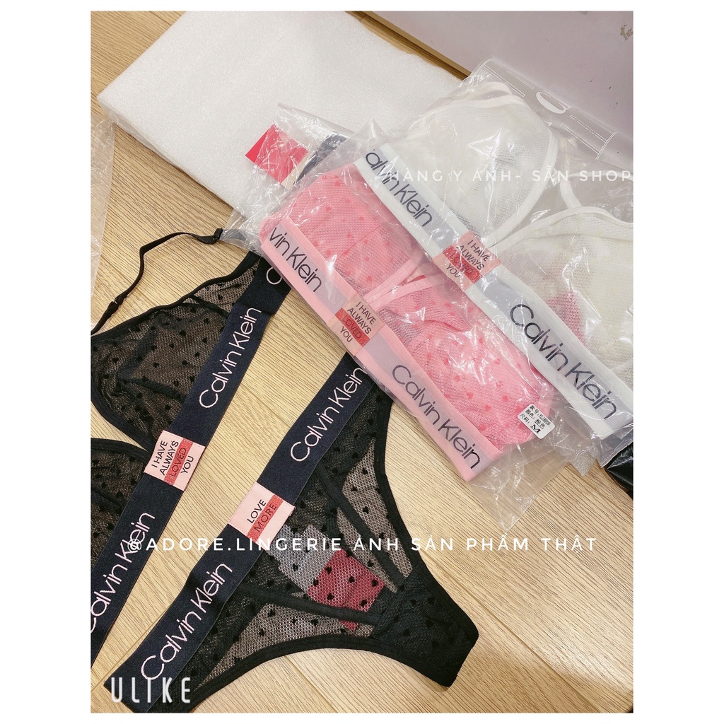 BỘ ĐỒ LÓT NỮ KHÔNG GỌNG MÚT CK REN TIM | BigBuy360 - bigbuy360.vn