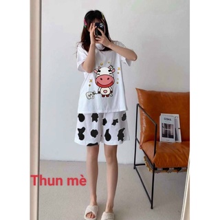 [ Được yêu thích ]  Đồ bộ thun sửa Bò kute siêu rẻ 🌈🌈