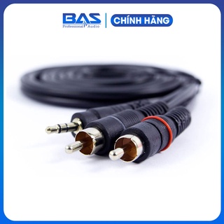 [ Chính Hãng ] Dây audio Kiwi cao cấp 3.5 ra 2 AV hoa sen bằng đồng