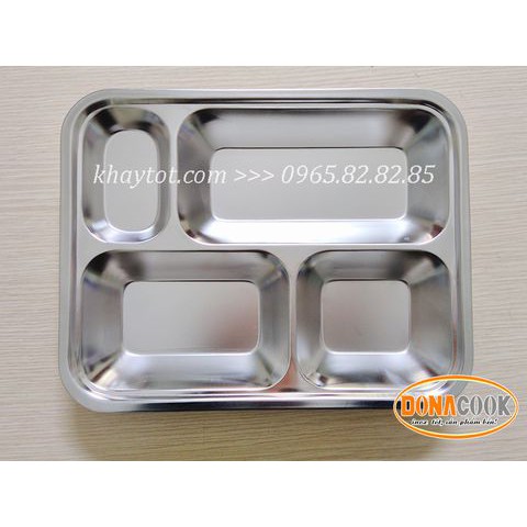 KHAY CƠM 4 NGĂN KC4001 ( Có nắp)