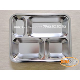 KHAY CƠM 4 NGĂN KC4001 ( Có nắp)