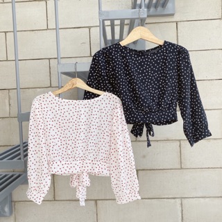 Áo crop cột nơ lưng