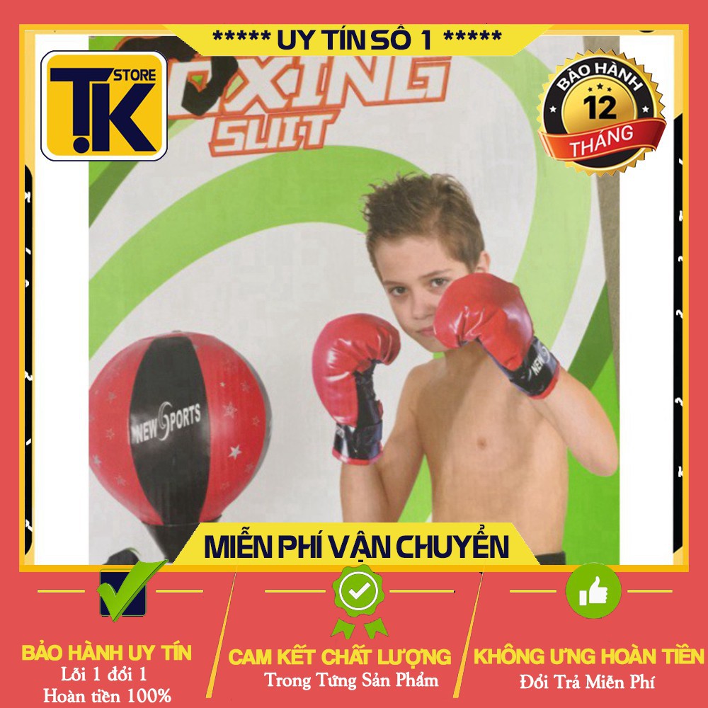 [Hàng Loại 1]  bộ đồ chơi đấm bốc cho bé, bộ đấm bốc boxing cho bé luyện tập phản xạ . .