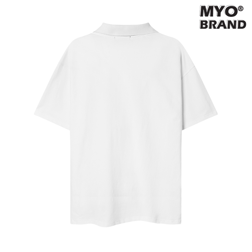 Áo Polo Form Rộng MYO Thêu Hình Nốt Nhạc