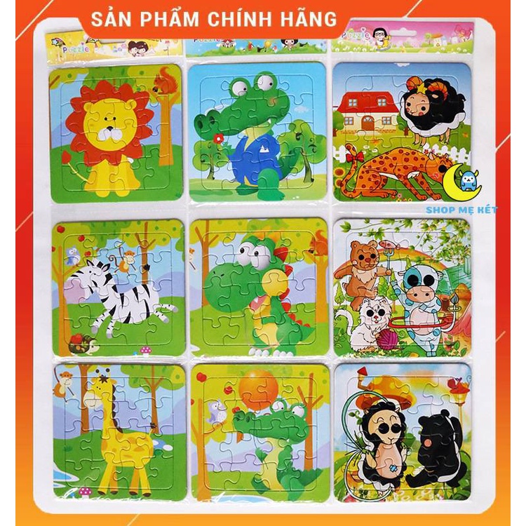 [Set 3 tranh]] Đồ chơi tranh ghép hình 16 mảnh ghép cho bé