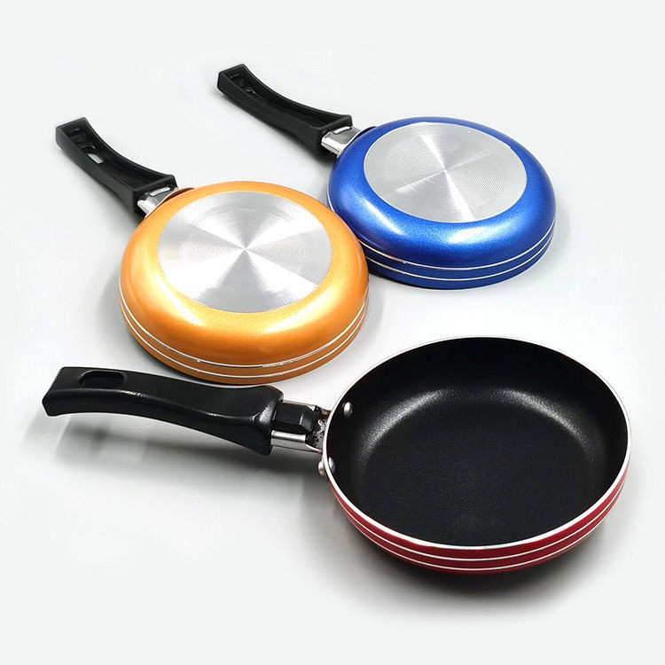 Outdoor Picnic Chảo mini Đường kính 12cm Chống dính bít tết Omelette nhỏ rán