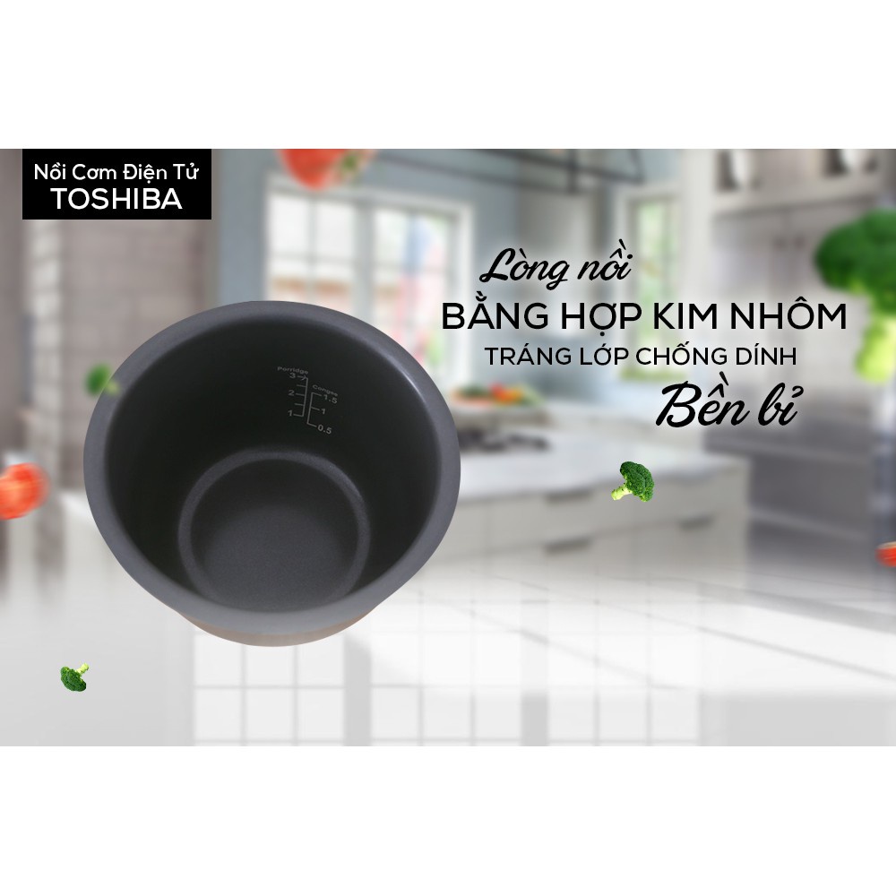 Nồi Cơm Điện Tử Toshiba RC-10NMFVN   - Hàng Chính Hãng