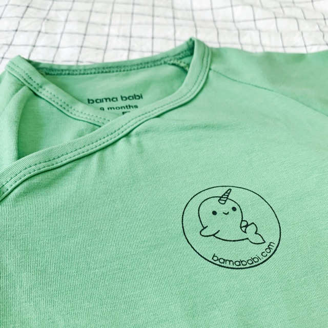 [Chéo/Giữa/Tròn] Bộ quần áo trẻ em Basic v4 Cotton cao cấp Bama Babi màu xanh lá