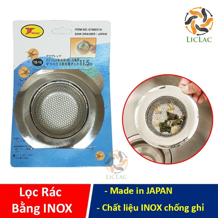 Dụng Cụ Lọc Rác Bồn Rửa Chén INOX chống ghỉ cao cấp