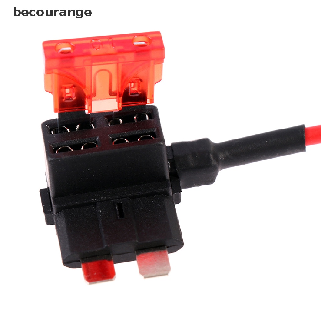 Set giá đỡ cầu chì + cầu chì lưỡi dao mini 12V 10A tiện dụng cho xe hơi