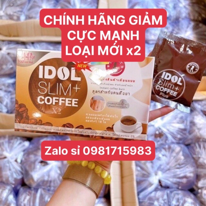 idol slim coffee - Siêu mạnh Chuẩn - 1 hộp 10goi