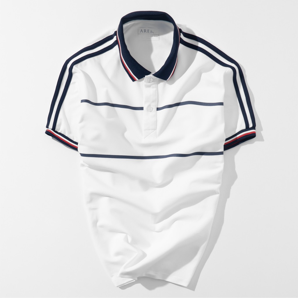 Áo polo nam cổ bẻ phối nhẹ, vãi CVC, thun cao cấp from chuẩn, thiết kế phong cách sang trọng lịch lãm,AREMI ARPL_52 | BigBuy360 - bigbuy360.vn