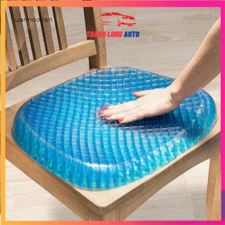 Đệm ngồi, đệm gel silicone tổ ong lót ghế ngồi xe hơi mềm mại thoáng khí chống trượt .