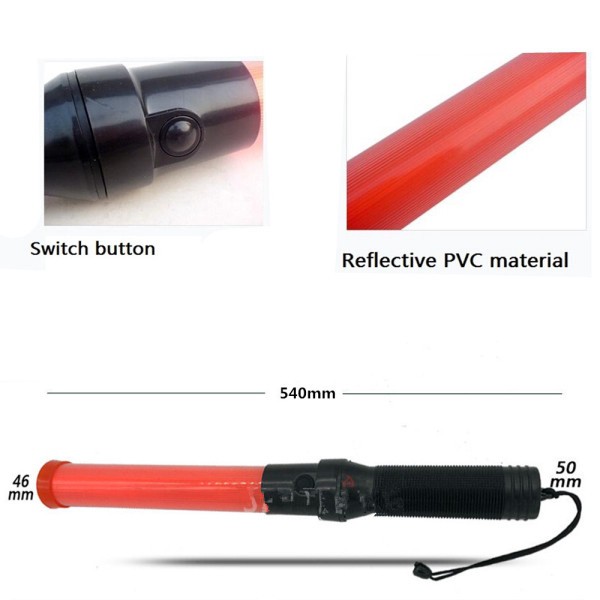 Gậy Đèn Chỉ Huy Giao Thông Sử Dụng Pin 54cm