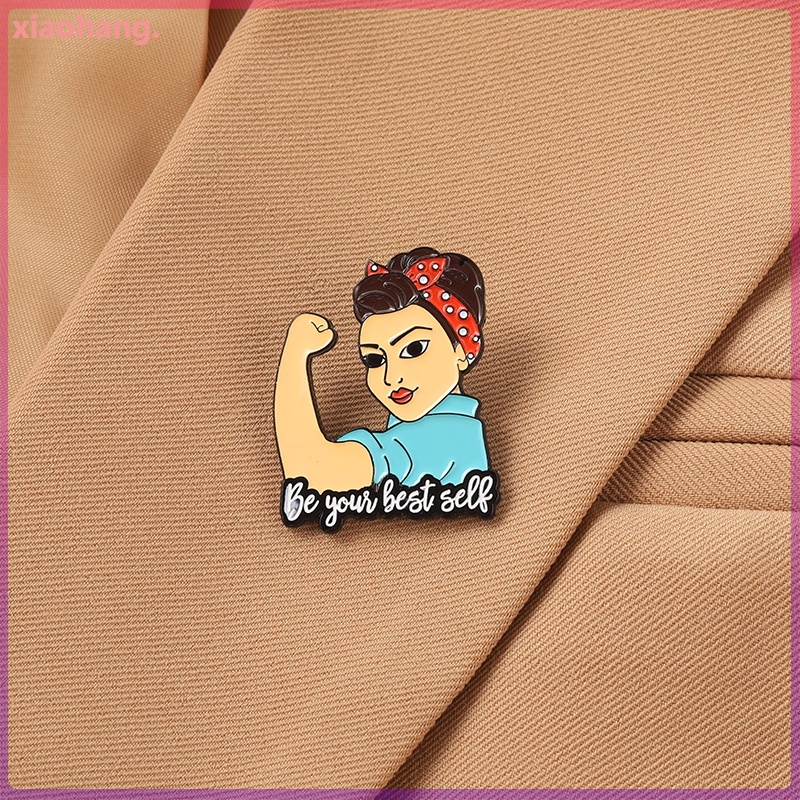 Phụ kiện ghim cài áo hình phụ nữ thích hợp trang trí cho balo/ quần áo