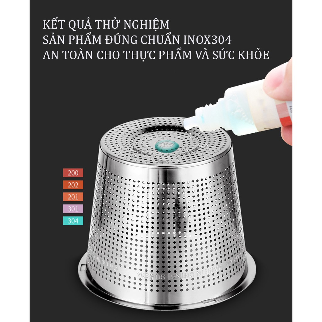 Dụng cụ lọc trà thả ấm inox 304 - hũ lọc trà và các loại gia vị nấu ăn - SSGP - an toàn cho sức khỏe