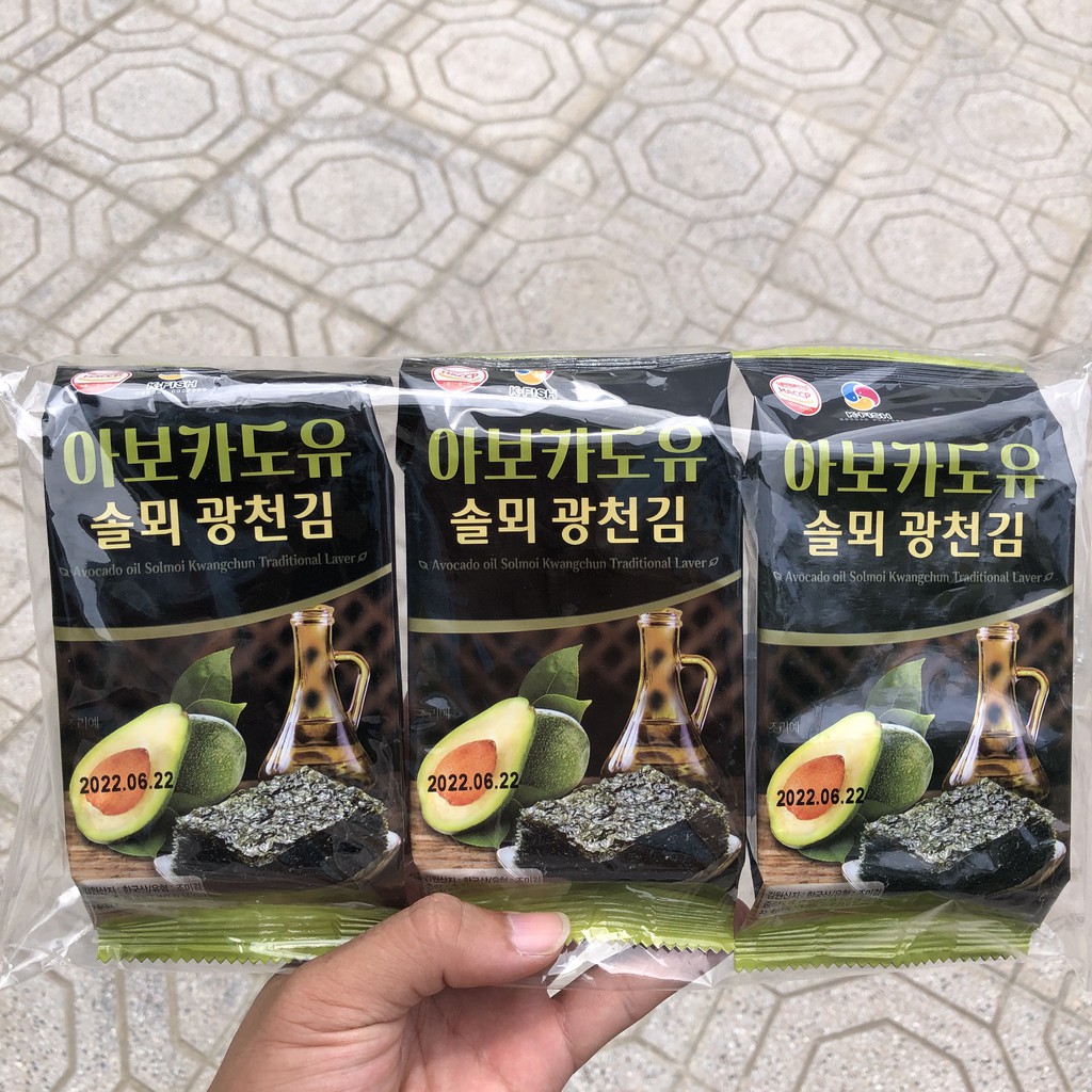 Rong biển ăn liền VỊ BƠ loại rong biển hàn quốc Hàn Quốc (4g/gói) đồ ăn vặt IMINT FOOD