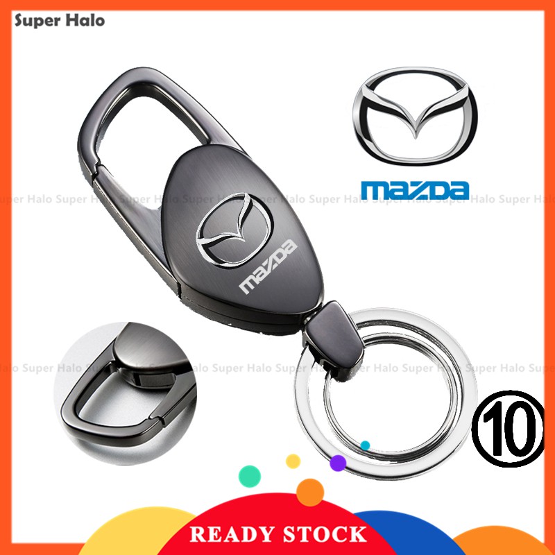 【New】Alloy Metal Logo Motorcycle Keychain Car keychain SET for Mazda