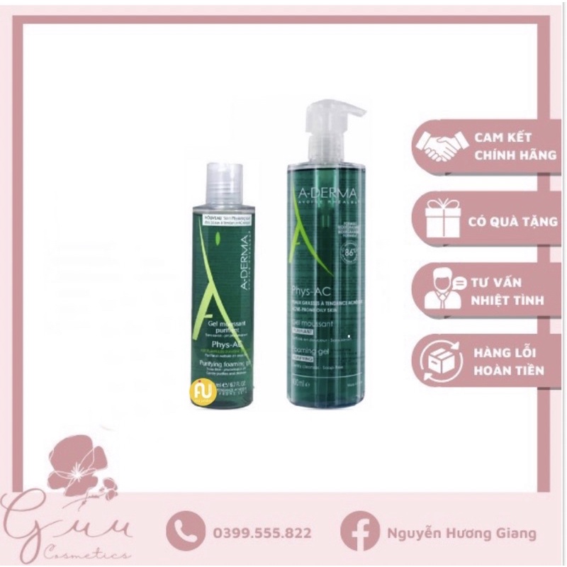 Sữa rửa mặt Aderma Purifying Foaming Gel Pháp