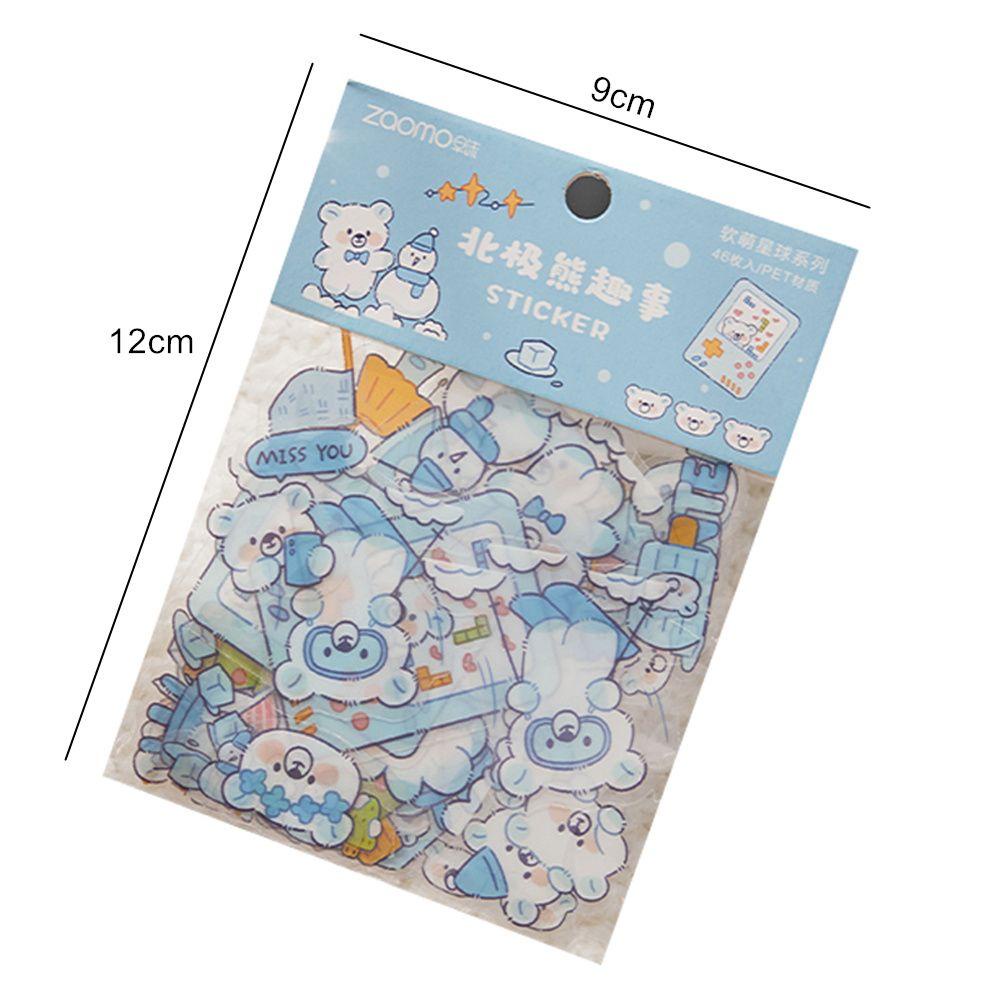 Set 1 / 46 Sticker Hoạt Hình Đáng Yêu Dán Trang Trí Nhật Ký