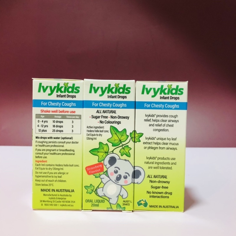 Siro ho Ivy Kids Úc 20ml