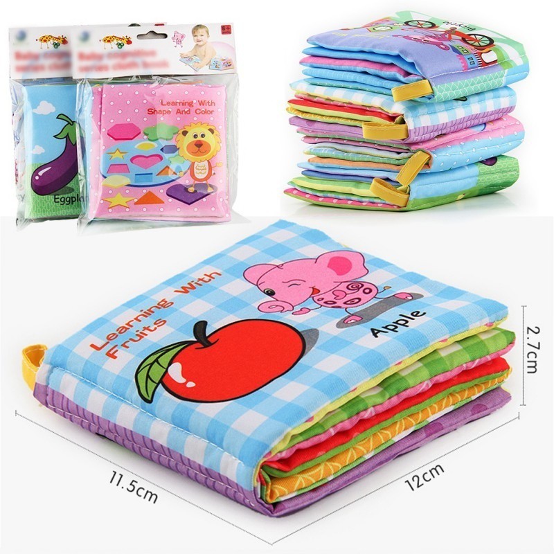 Đồ chơi sách vải tiếng Anh chủ đề động vật vui nhộn cho bé