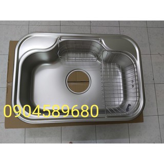 Chậu rửa bát Ecofa ECB 740 (74x52,5cm) , chậu rửa bát 1 hố Ecofa , chậu rửa chén 1 hố
