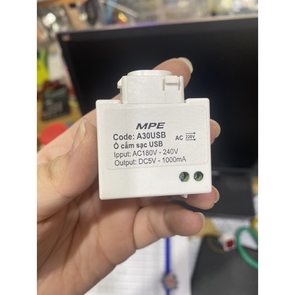 ⚡️Chính Hãng Giá Sĩ⚡️ Ổ CẮM SẠC USB MPE A20 DC 5V-1000MA A30USB