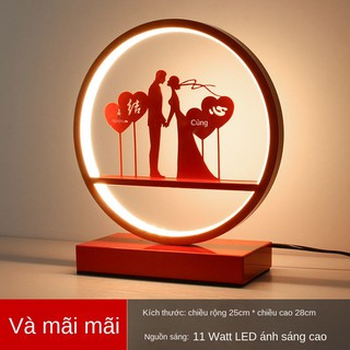 ❐▪▬Đèn bàn tiệc cưới, phòng tân hôn, ngủ, quà hồi môn cô dâu, màu đỏ trang trí cặp đôi chúc thọ và lễ hội <