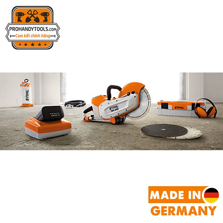 Máy Cắt Bê Tông Cầm Tay Stihl TSA 230 Chạy Bằng Pin - Đồng Bộ Pin, Sạc - Made In Germany