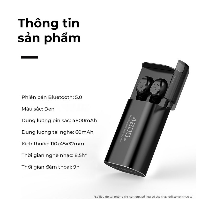 Tai nghe Bluetooth Không Dây Nhét Tai s11 chơi game, nghe nhạc KIÊM PIN SẠC DỰ PHÒNG dung lượng cao, kết nối Bluetooth | BigBuy360 - bigbuy360.vn