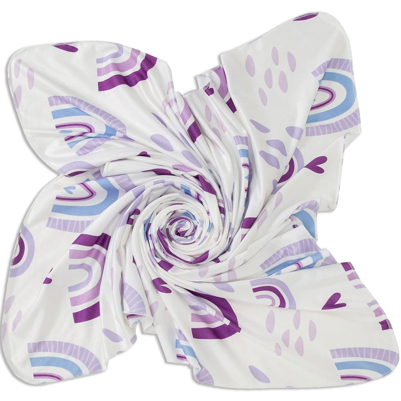 Bộ 2 Món Gồm Chăn + Băng Cài Đầu Mềm Mại Quấn Bé Sơ Sinh Chụp Ảnh