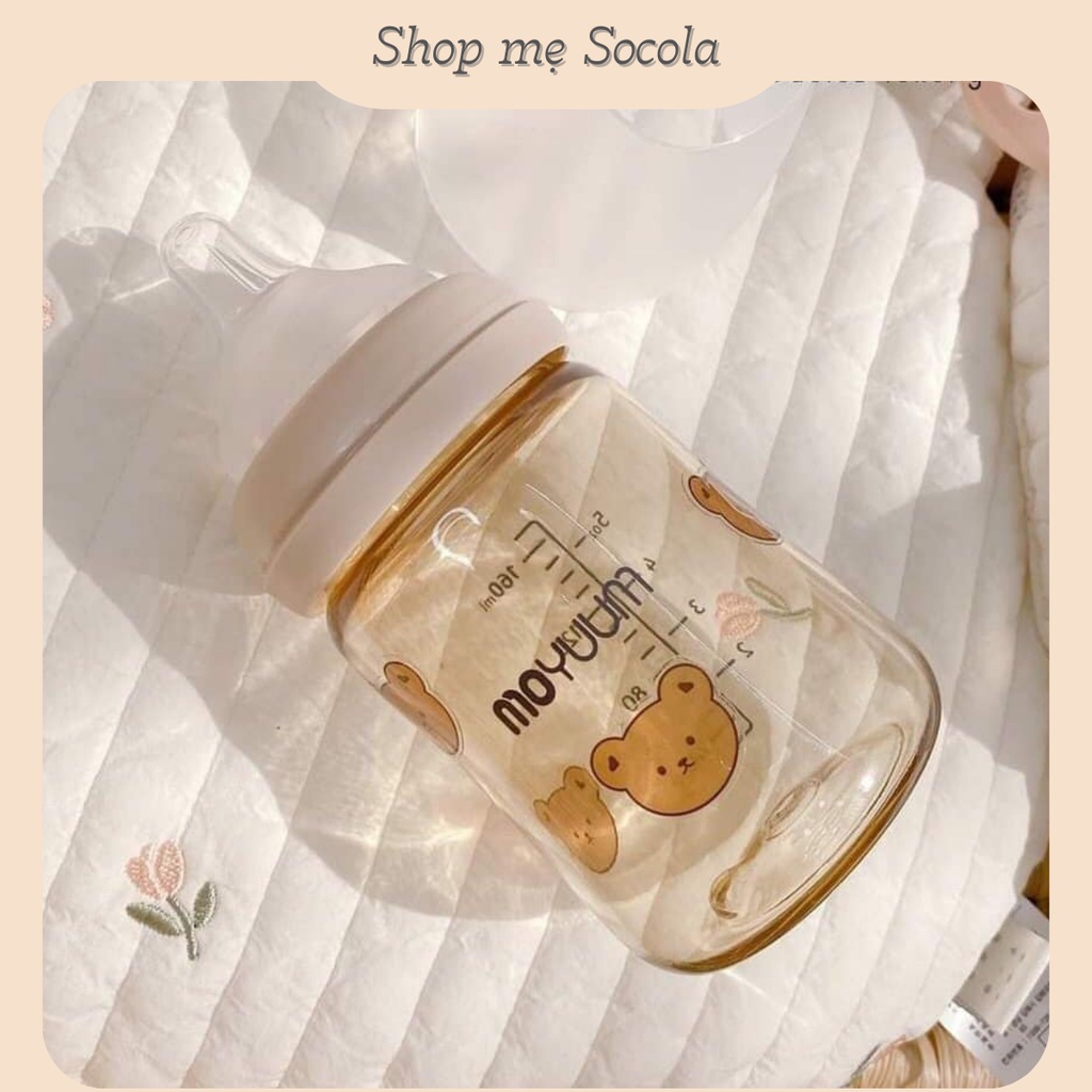Bình sữa moyuum nội địa Hàn 170ml, 270ml bản gold - HÀNG CHÍNH HÃNG (Tặng kèm sticker dán bình)