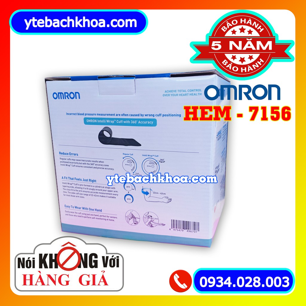 MÁY ĐO HUYẾT ÁP OMRON HEM-7156 MẪU MỚI 2022 - HÀNG CHÍNH HÃNG - BẢO HÀNH 05 NĂM