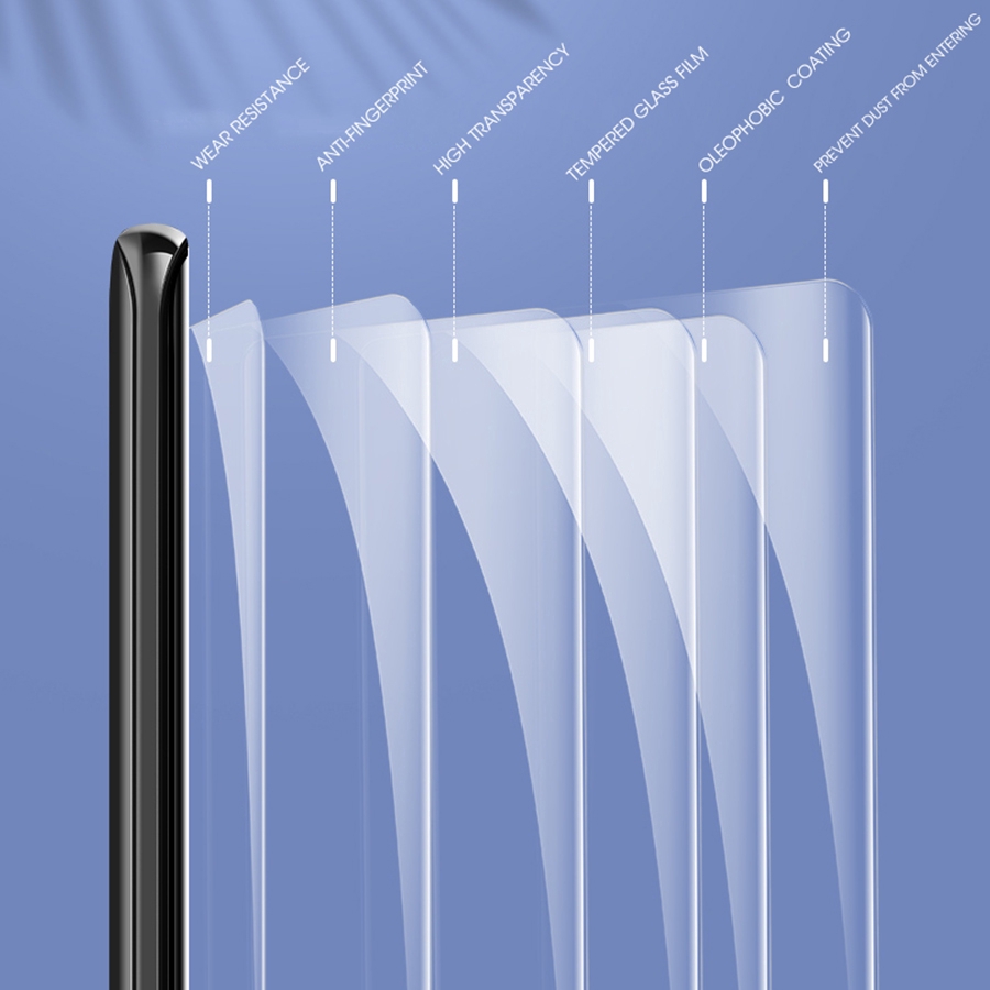 Kính cường lực kèm keo dán UV bảo vệ toàn màn hình cho Xiaomi Mi 11 Note 10 Lite Pro 5G
