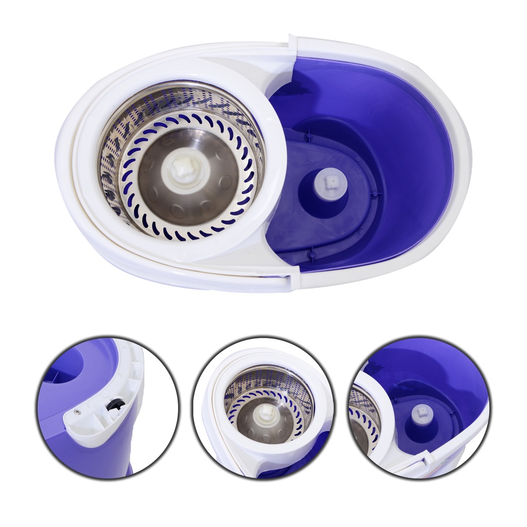 Cây Lau Nhà MegaHome x3 360 Độ Siêu Nhẹ Siêu Bền Hàng Chính Hãng Bảo Hành 12 Tháng