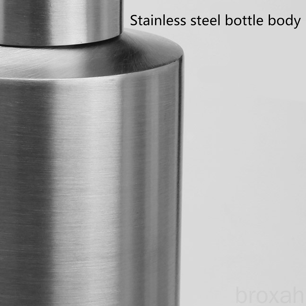 Stainless Steel Countertop Sink Soap Dispenser Kitchen Bathroom Hand Dish Lotion Bottle Container broxah