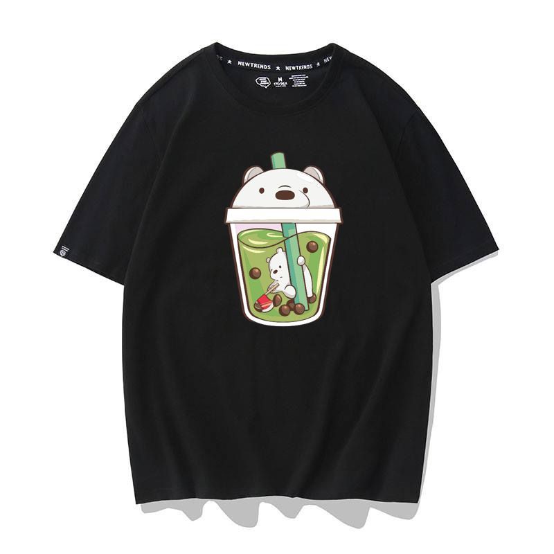 Áo Thun Ly Trà Sữa Matcha Unisex Nam Nữ