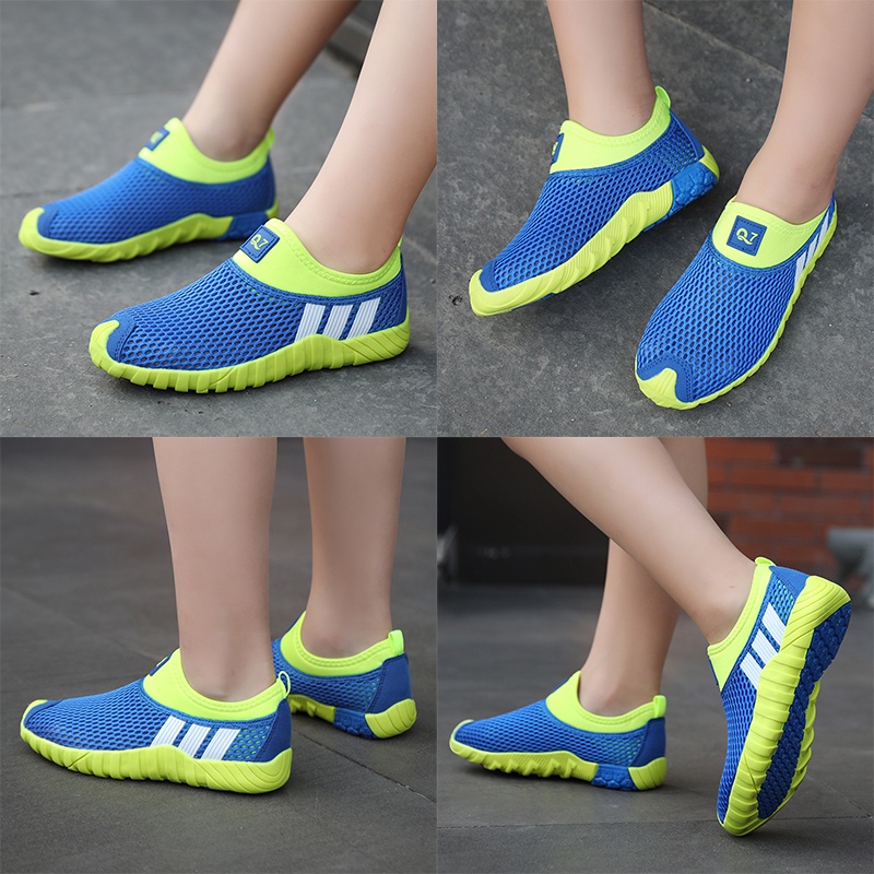 Giày Thể Thao Mùa Hè Phối Lưới Thoáng Khí Thời Trang Cho Bé Trai Cỡ 28-40