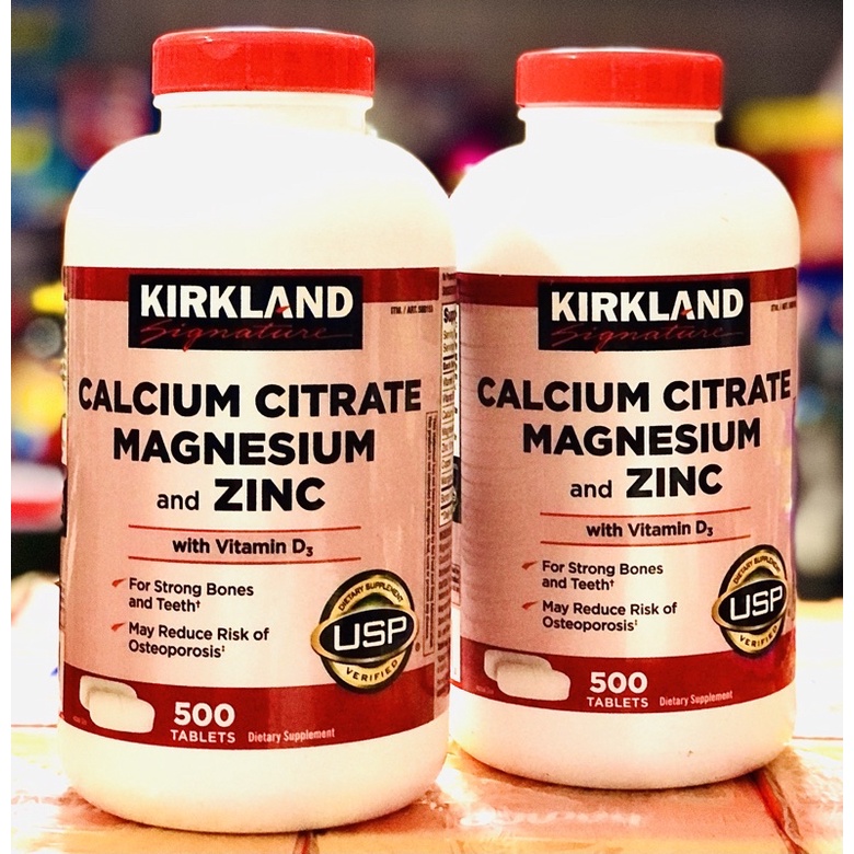 Viên Uống Canxi Kirkland- Calcium + D3 Của Kirkland 500 viên