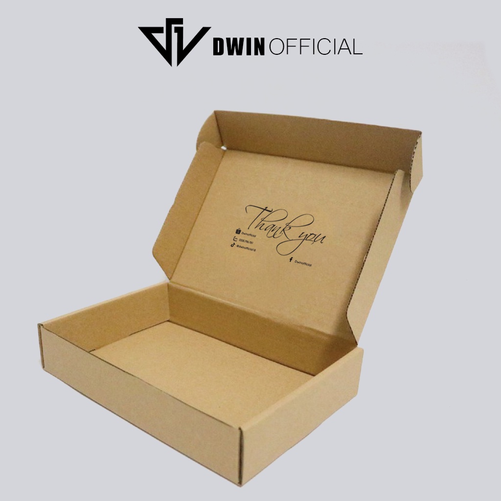 DWIN Box - Hộp carton đựng sản phẩm được tặng mặc định cho đơn hàng trên 300K