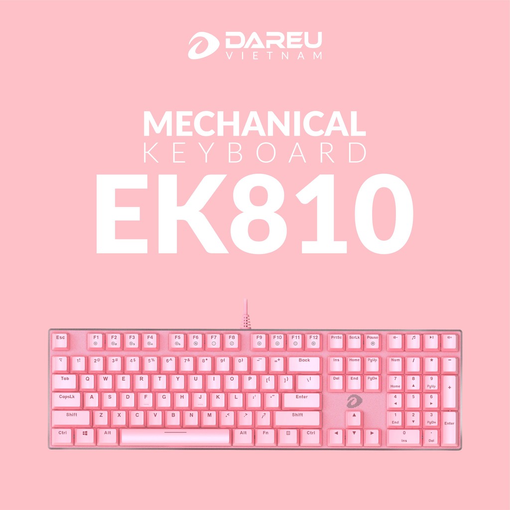 Bàn phím cơ Gaming DAREU EK810 - Queen/ Black  - Hàng chính hãng