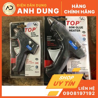 Súng bắn keo đốt Top 2 cỡ [Tặng kèm keo]