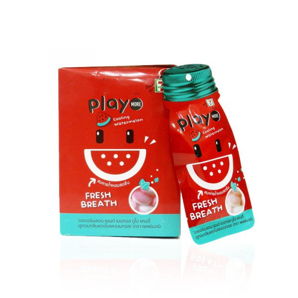 [Kẹo Thái Lan] Hộp kẹo Play vị More dưa hấu gói - 12 Gói 12gr