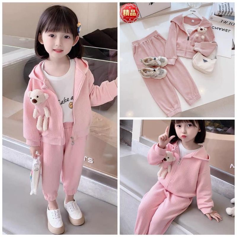 SET HỒNG GẤU BÉ GÁI