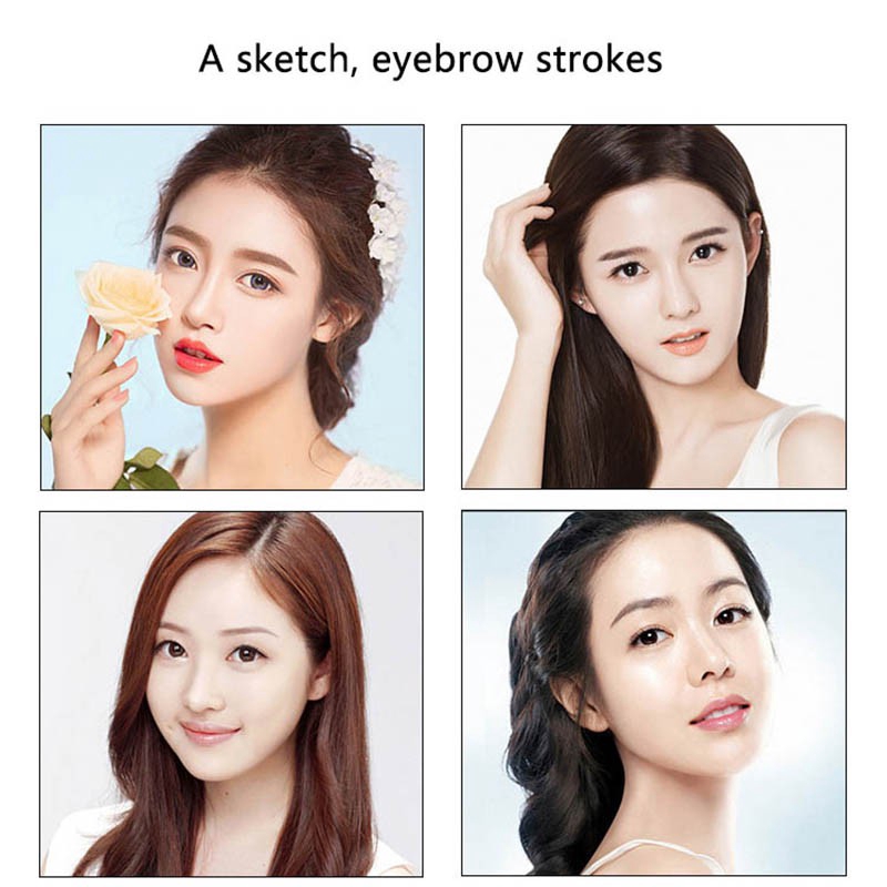 Bút kẻ lông mày dạng lỏng ngòi 4 ngạnh siêu mỏng trang điểm tự nhiên | BigBuy360 - bigbuy360.vn