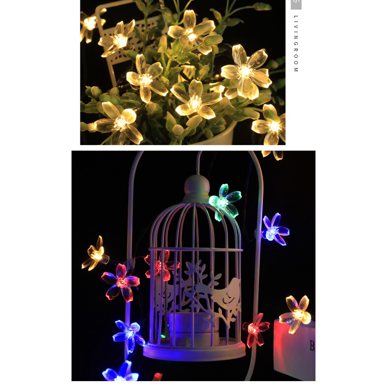 Dây Đèn Led Trang Trí Ngoài Trời Hình Quả cherry Chống Thấm Nước