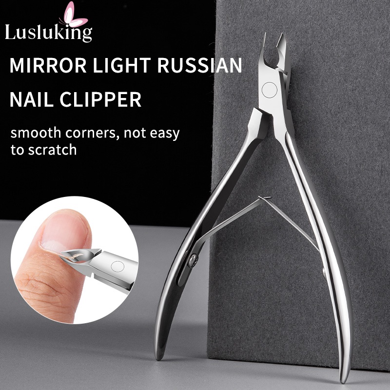 Kềm cắt tỉa da chết móng tay LUSLUKING bằng thép không gỉ