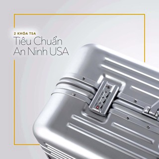 {KHÔNG PHẢI VALI} Khóa sập của Vali khung nhôm khóa sập